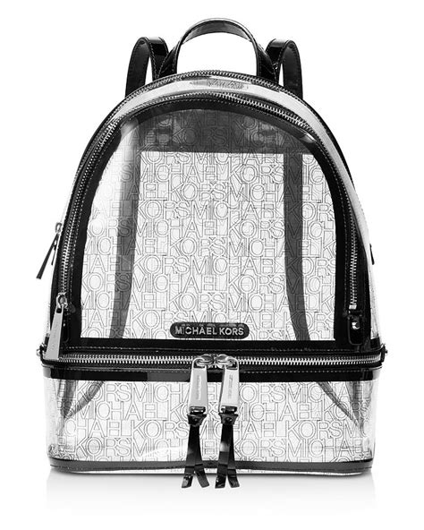 michael kors clear backpack
